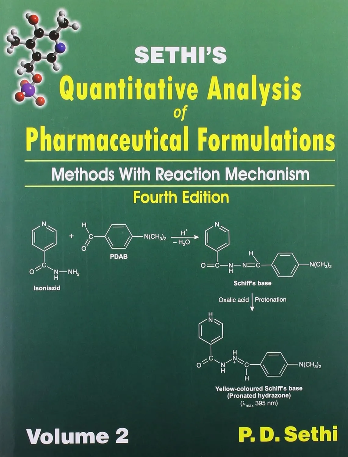 Sethi's Quantitative Analysis of Pharmaceutical Formulations Methods With Reaction Mechanism | 4th Edition | 4 Volume Set | Hardcover
