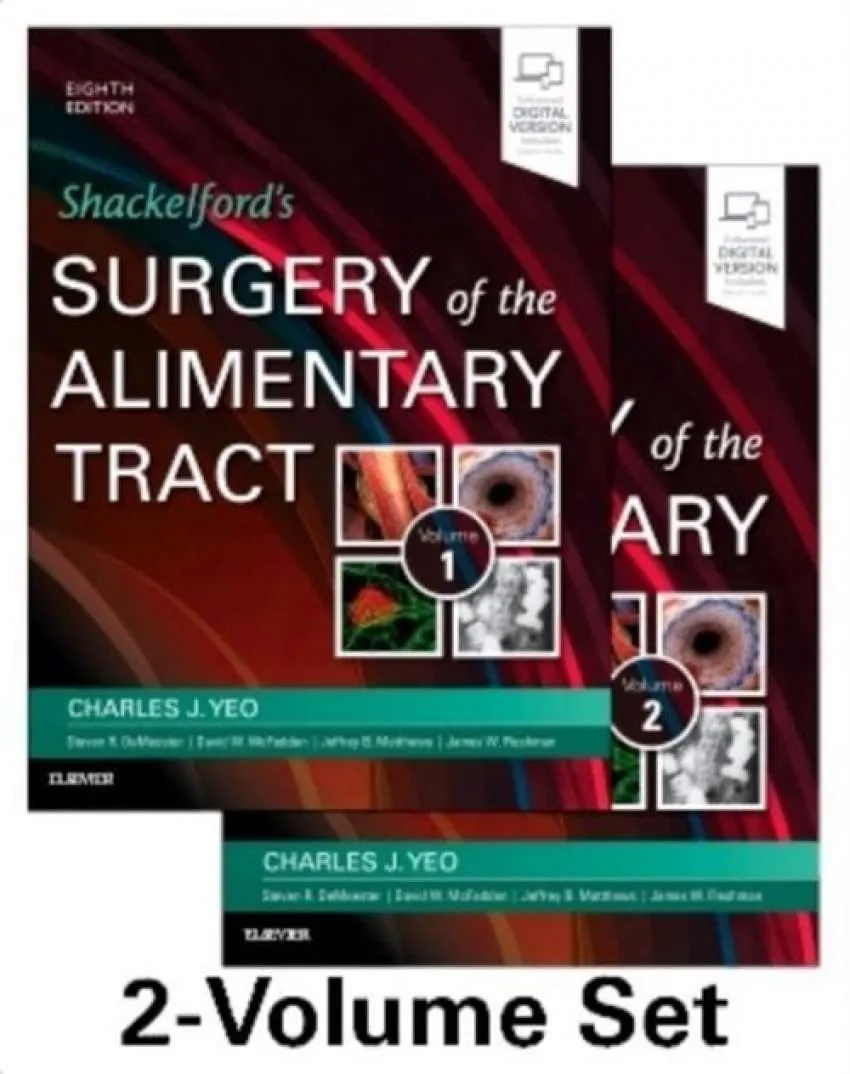 Shackelford's Surgery of the Alimentary Tract | 8th Edition | 2 Volume Set | Hardcover