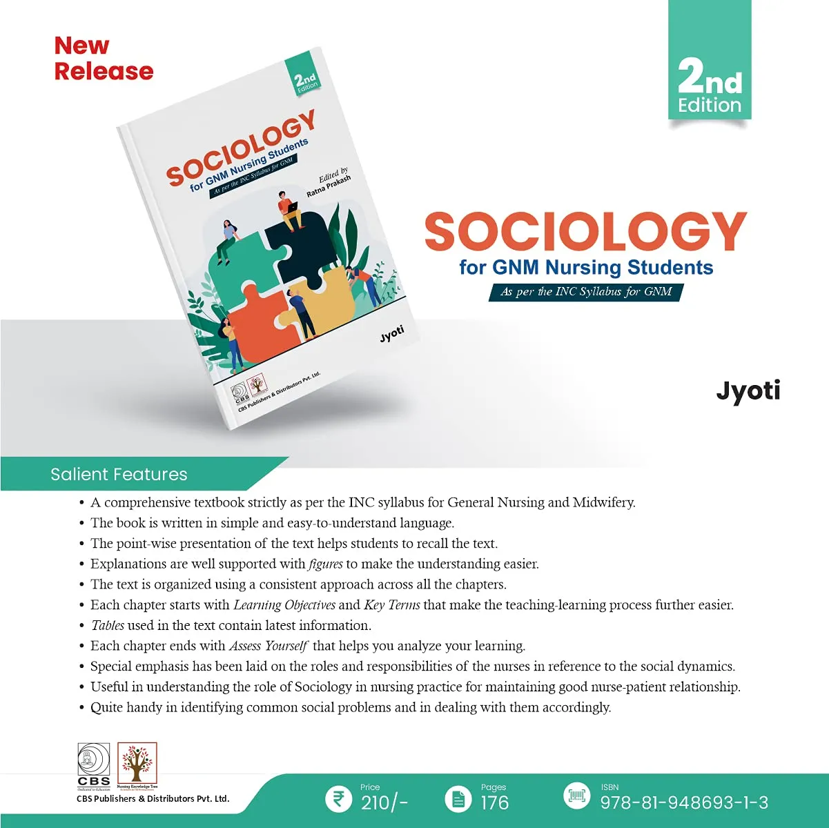 Sociology For GNM Nursing Students 2nd Edition | Paperback