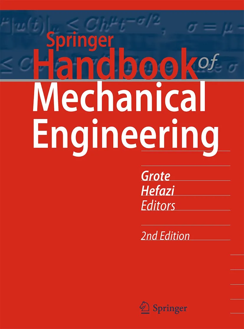Springer Handbook Of Mechanical Engineering 2nd Edition | Hardcover
