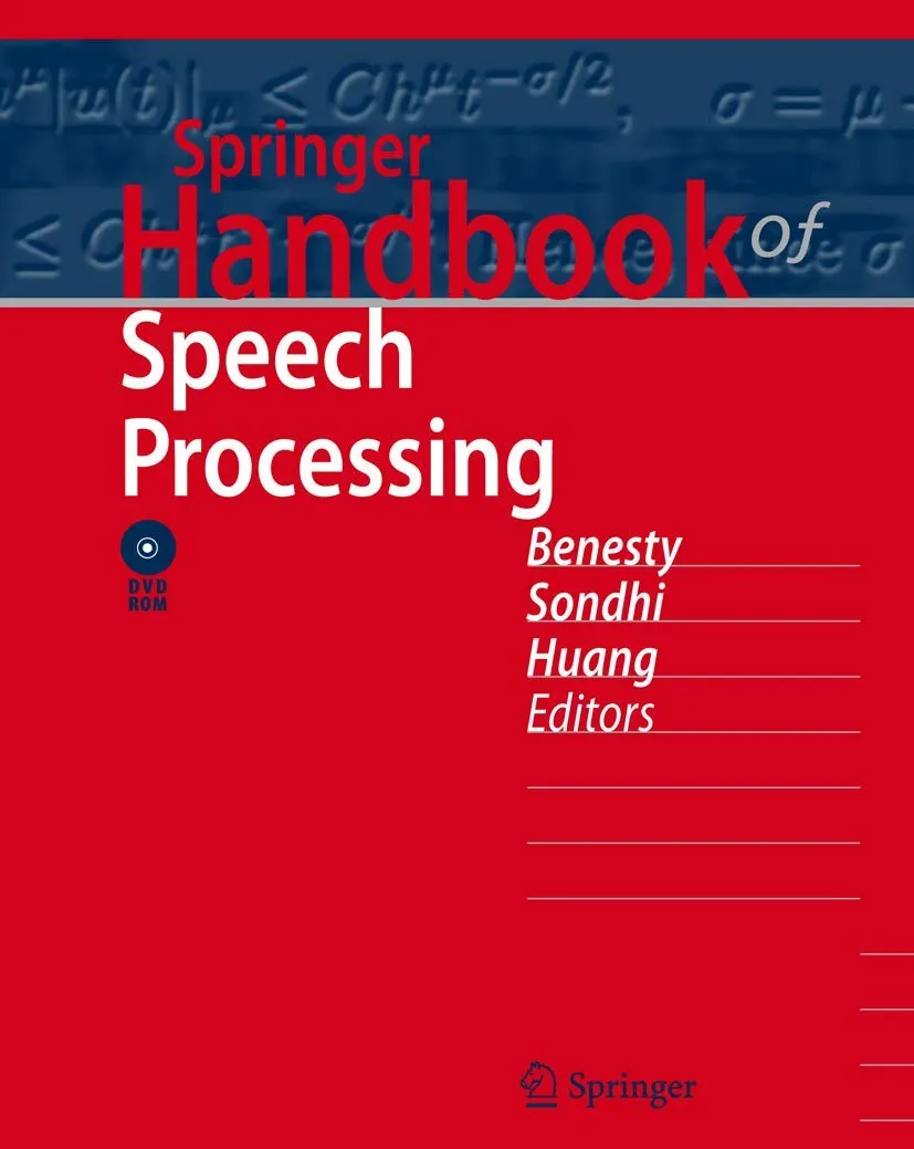 Springer Handbook of Speech Processing | With DVD | Hardcover