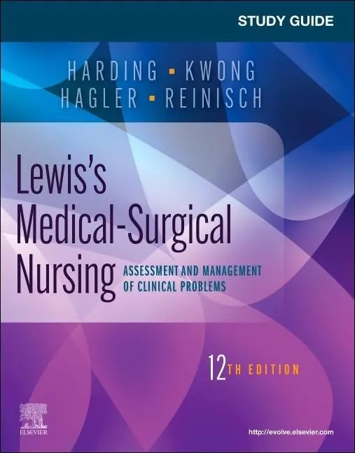 Study Guide For Lewis Medical Surgical Nursing Assessment And Management Of Clinical Problems 12nd Edition | Paperback