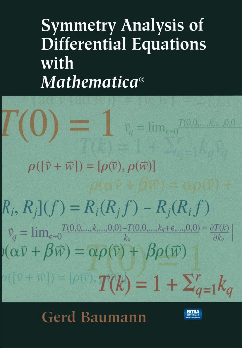 Summetry Analysis of Differential Equations with Mathematica | Hardcover