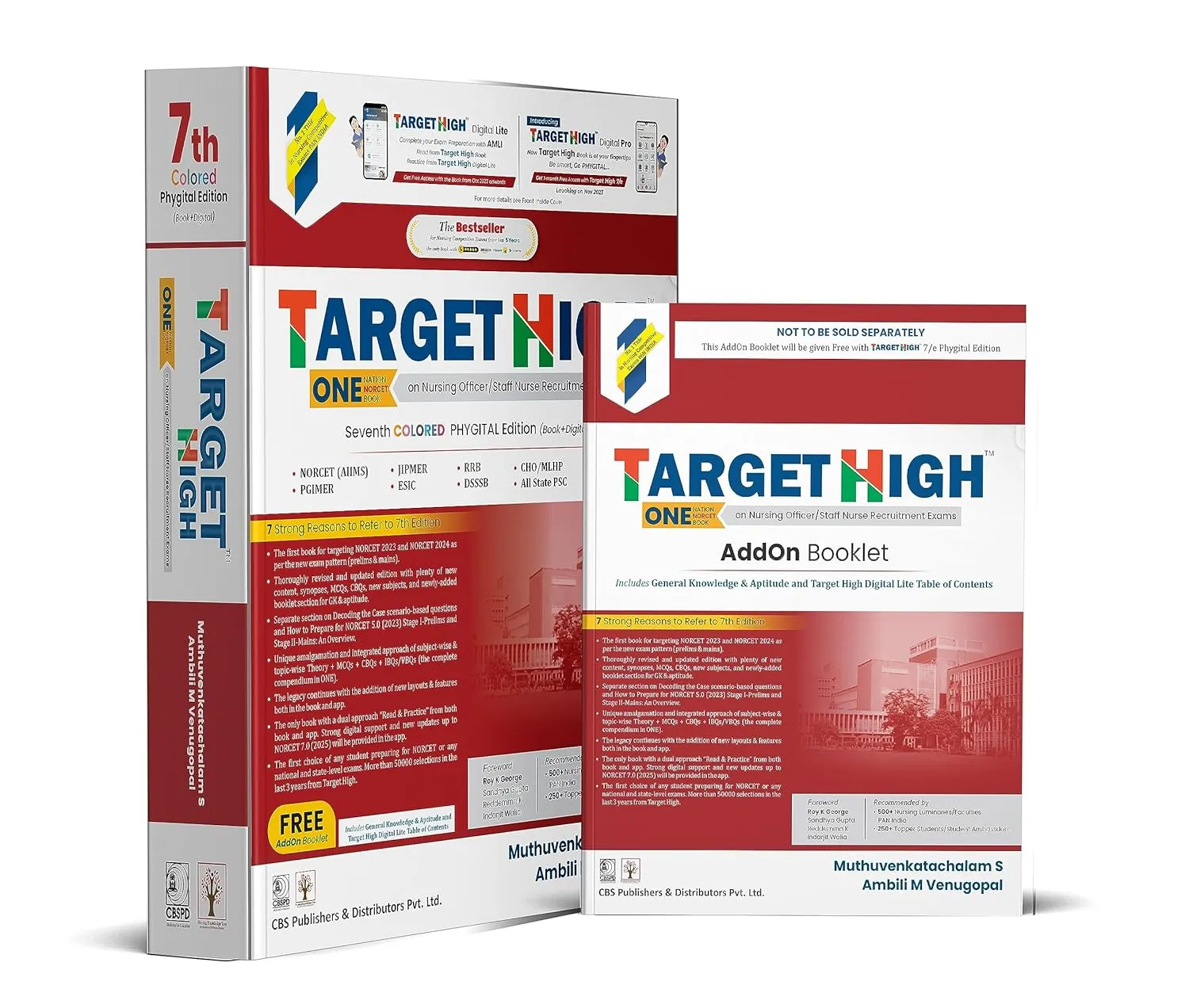 Target High One Nation One Book On Nursing Officer Staff Nurse Recruitment Exams 7th Edition Colored Phygital Edition | PaperbackFree Booklet
