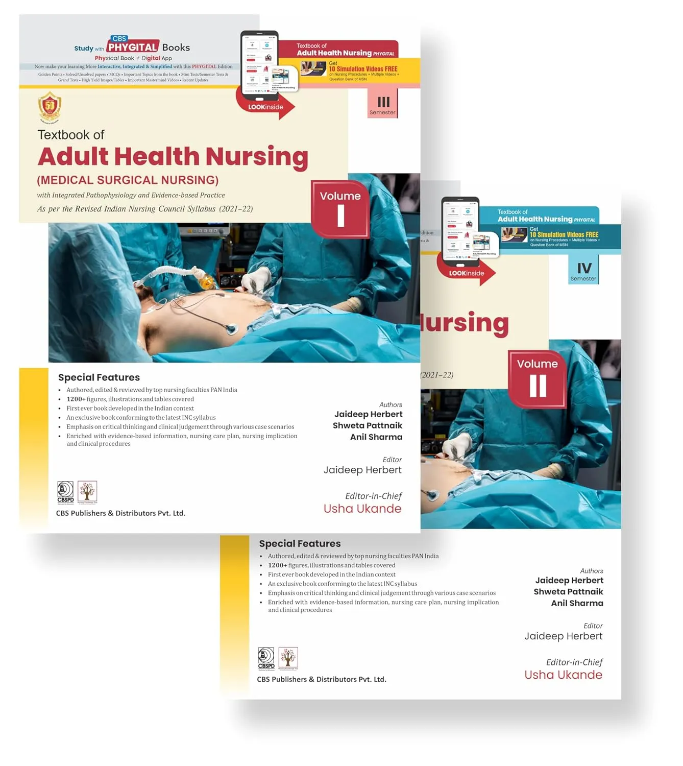 Textbook Of Adult Health Nursing (Medical Surgical Nursing) 2 Vol Set | Paperback