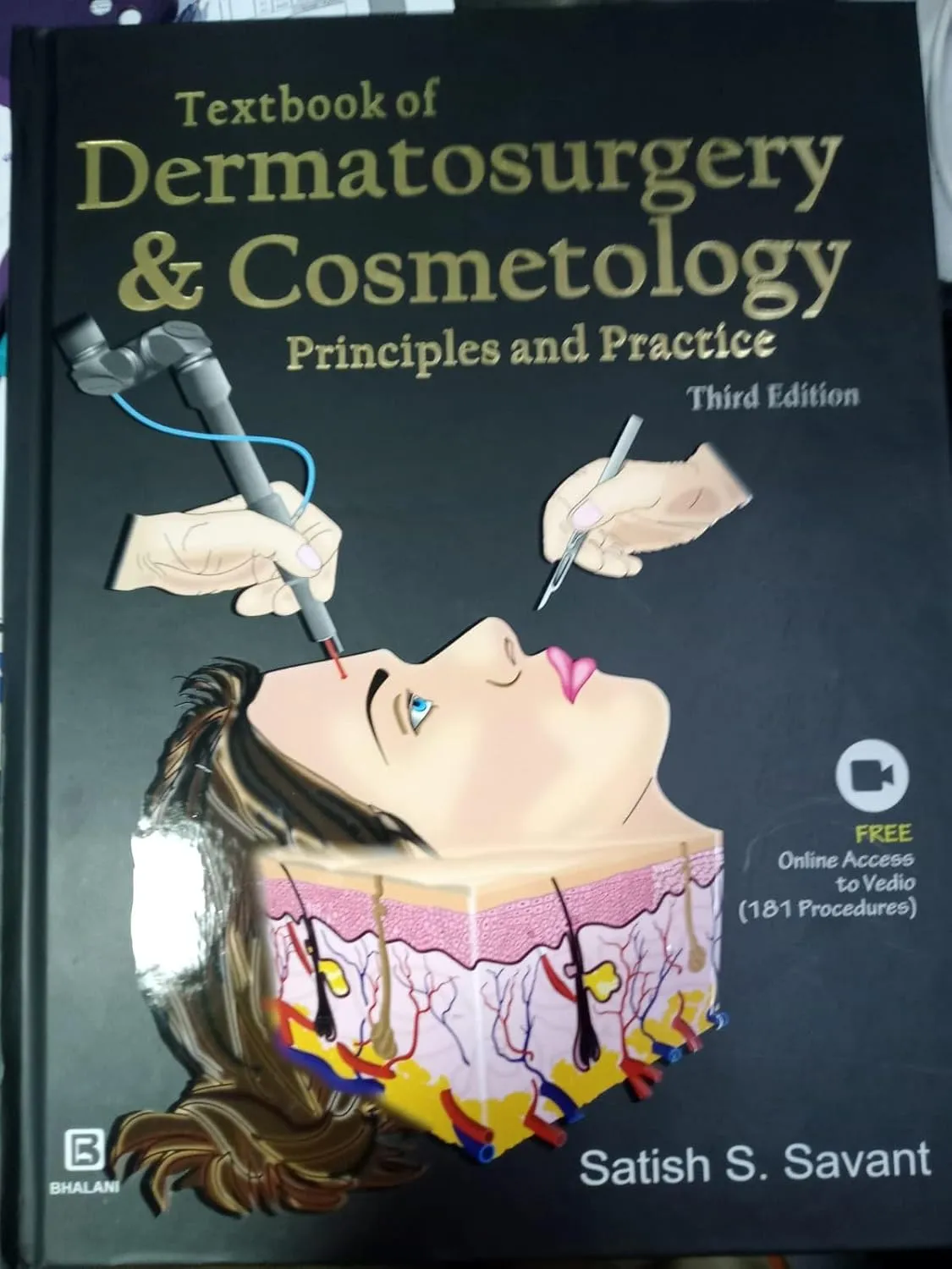 Textbook of Dermatosurgery and Cosmetology Principles and Practice | Third Edition | With 2 DVD | Hardcover