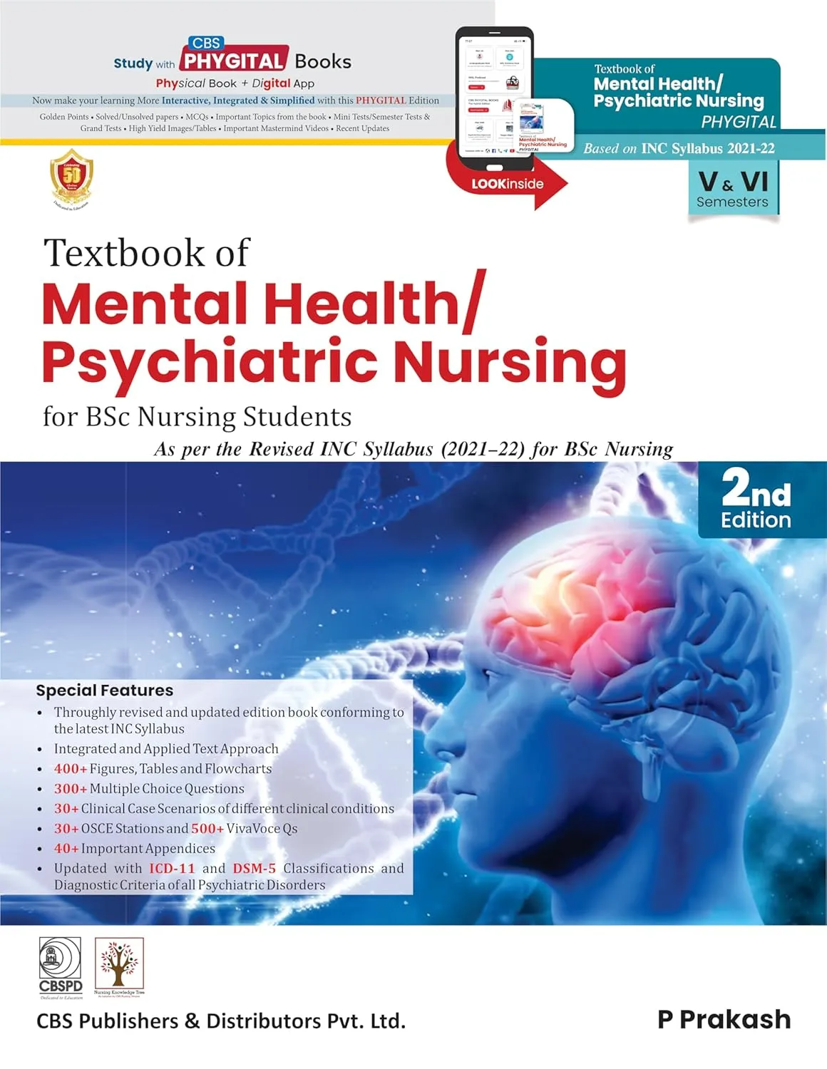 Textbook Of Mental Health Psychiatric Nursing For Bsc Students 2nd Edition | Paperback