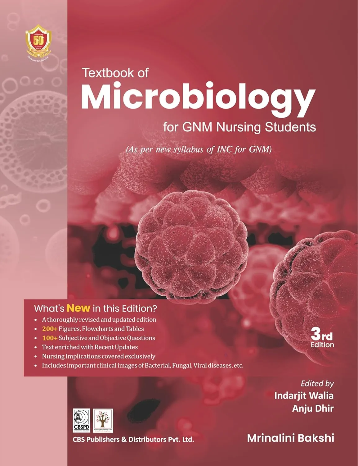 Textbook Of Microbiology For Gnm Nursing Students Third Editiond | Paperback