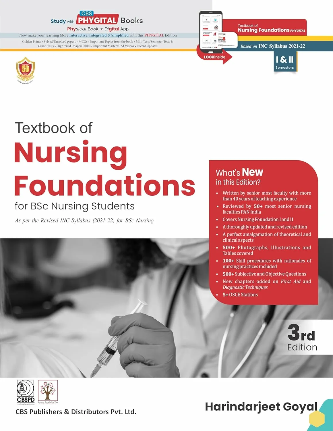 Textbook of Nursing Foundations For Bsc Nursing I and II Semesters | Third Edition | Paperback