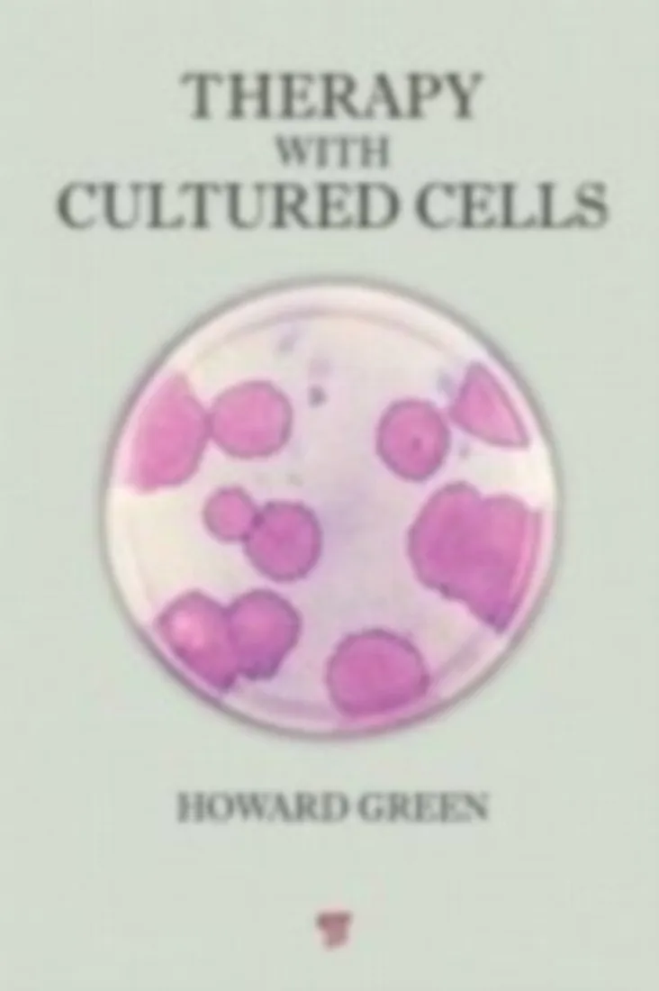 Therapy with Cultured Cells | Paperback