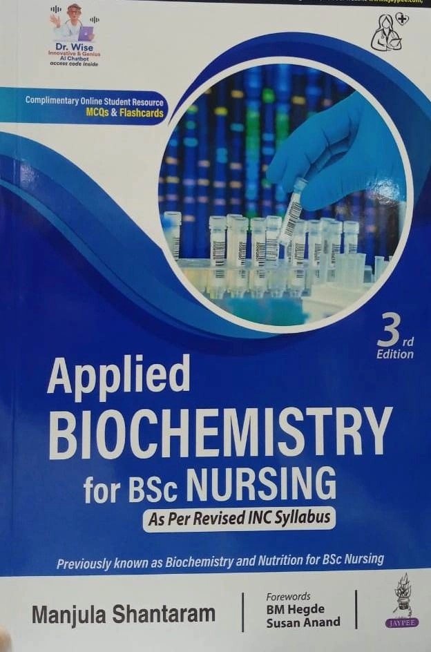 Applied Biochemistry For Bsc Nursing | Third Edition