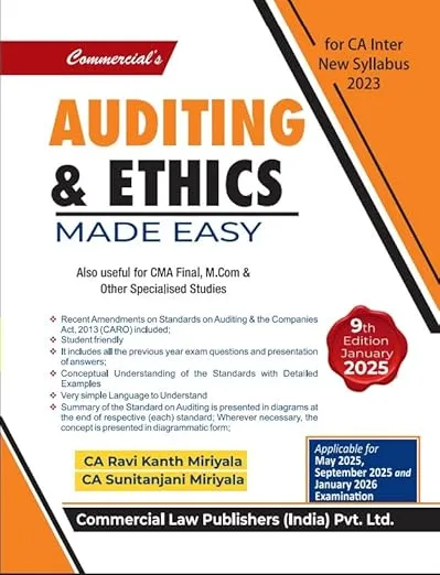 Auditing and Ethics Made Easy for CA Inter 9th Edition
