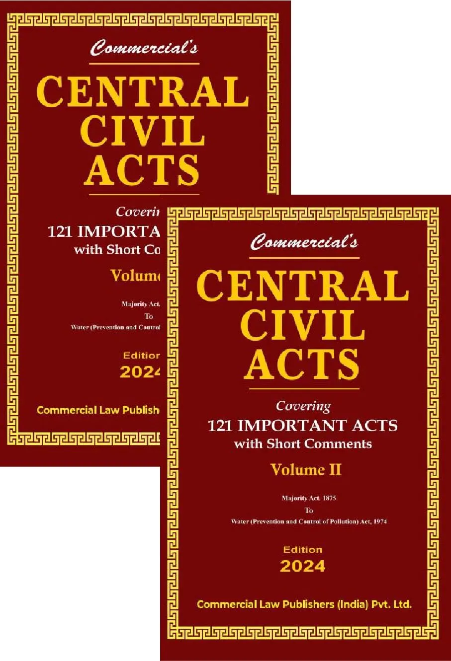 Central Civil Acts covering 121 Important Acts with short comments