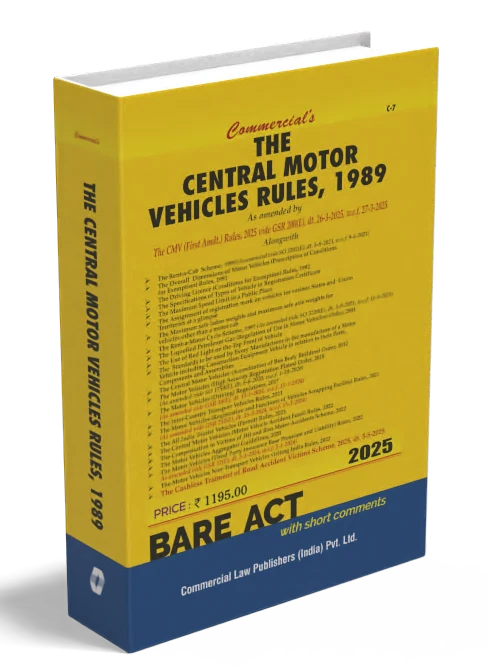 Central Motor Vehicles Rules, 1989 (as Amended in 2023)