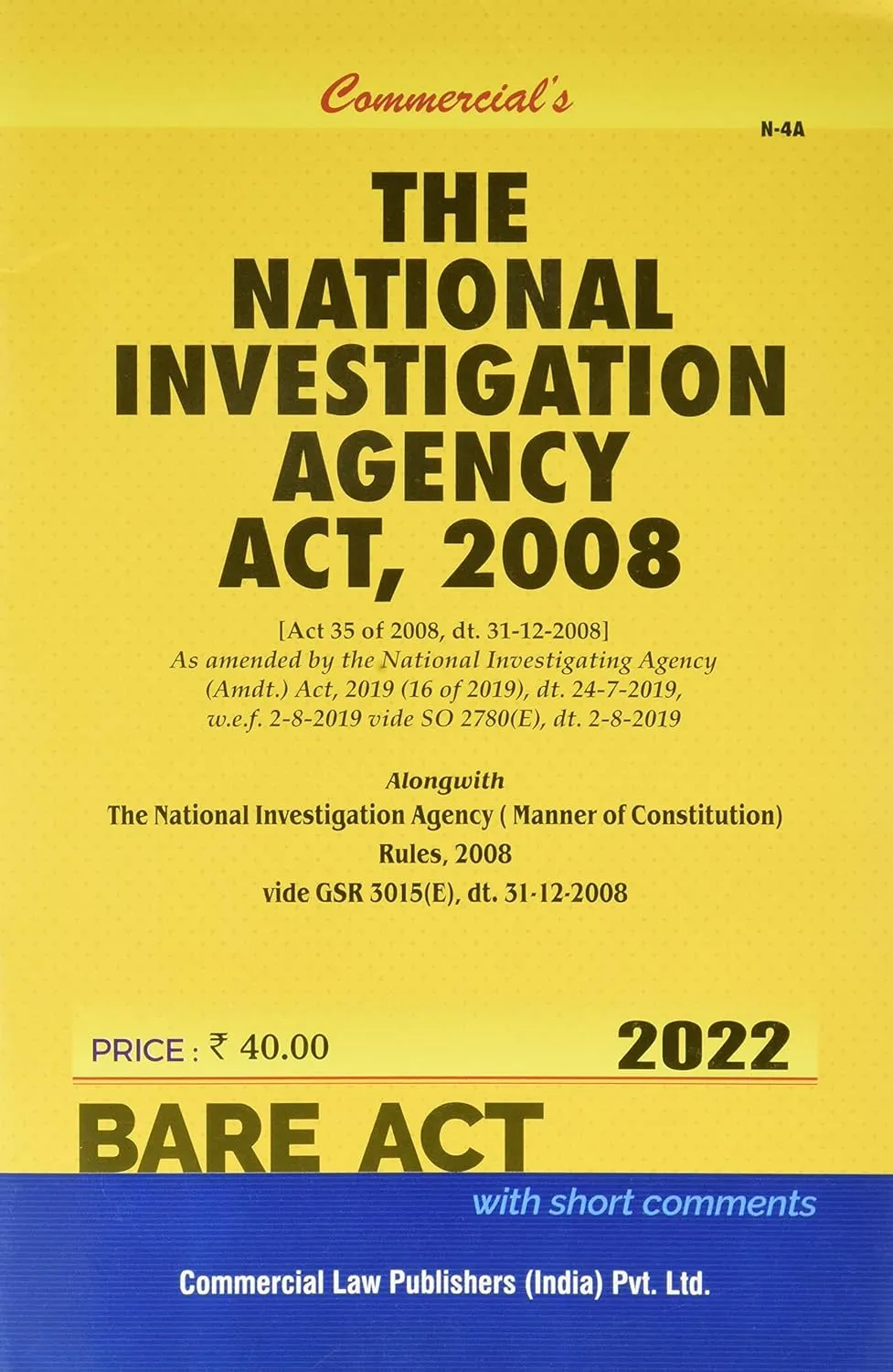 National Investigation Agency Act, 2008