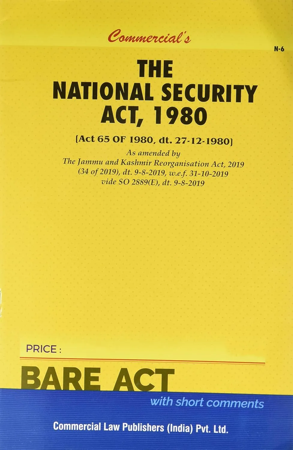 National Security Act, 1980