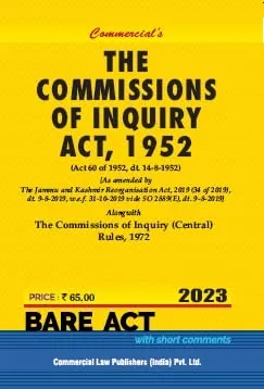 Commissions of Inquiry Act, 1952