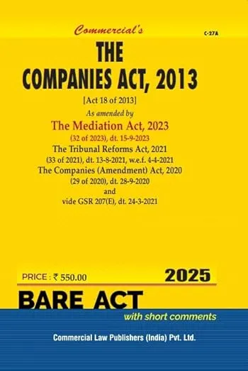 Companies Act, 2013 (without notes)