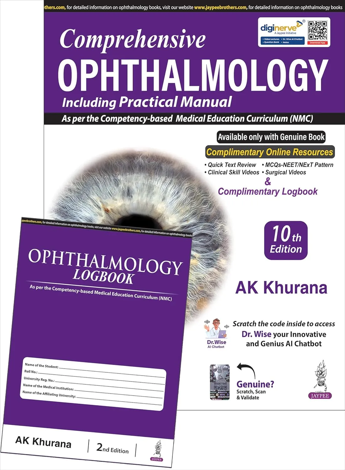 Comprehensive Ophthalmology (Including Practical Manual) With Ophthalmology Logbook | Paperback