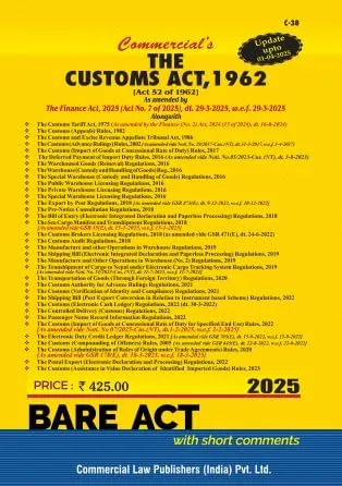 Customs Act, 1962 (As amended up to date)