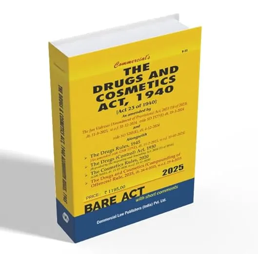 Drugs and Cosmetics Act, 1940 alongwith Rules, 1945