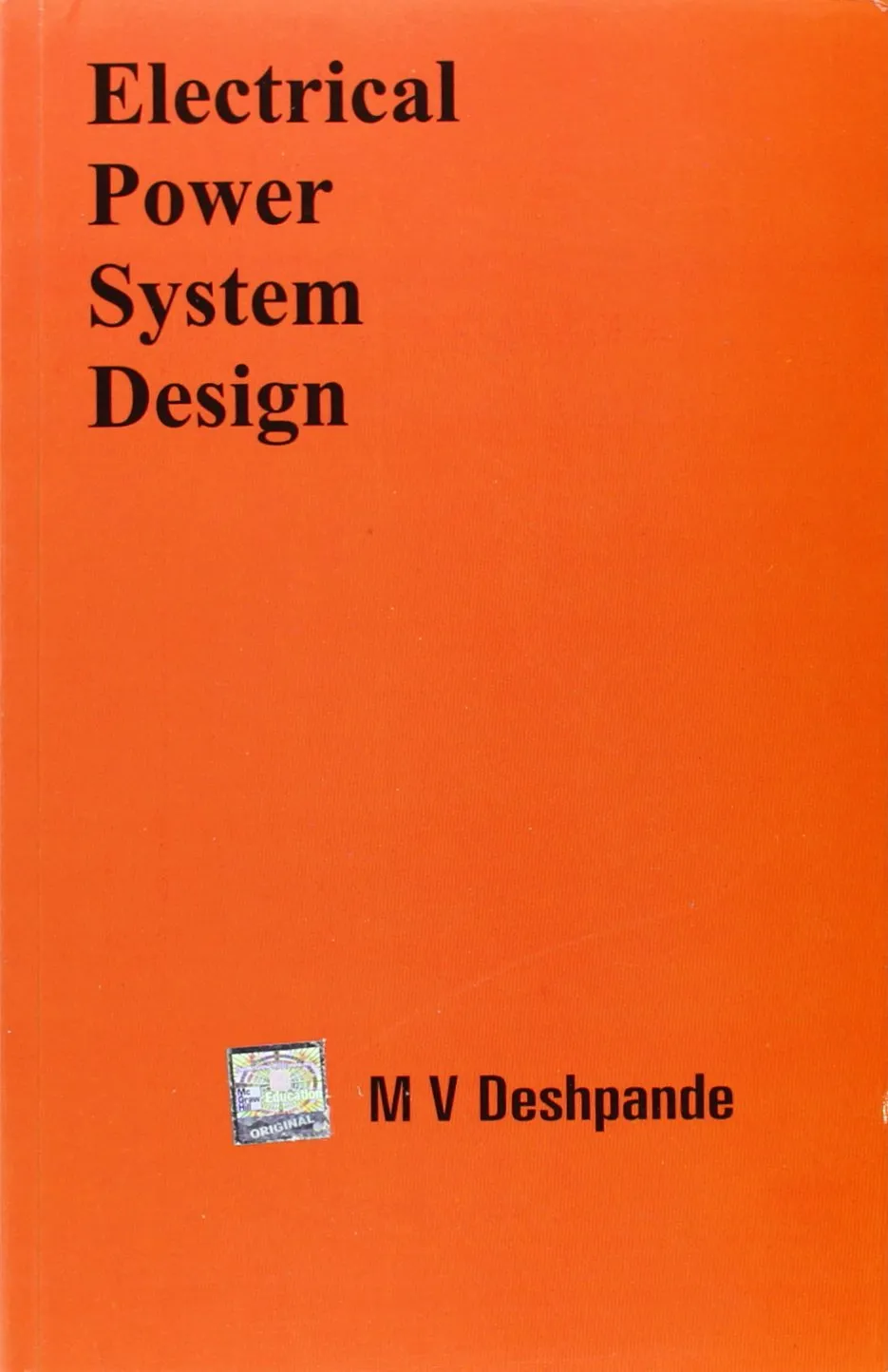 Electrical Power Systems Design  Paperback