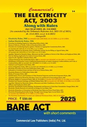 Electricity Act, 2003 along with Electricity Rules and allied Regulations