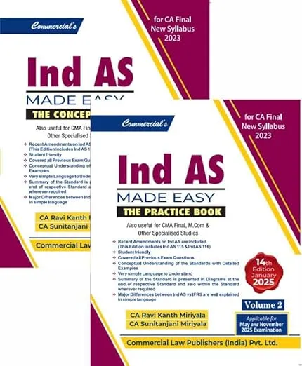 Ind As Made Easy Vols.1 and 2 The Concept and Practice Book 14th Edition
