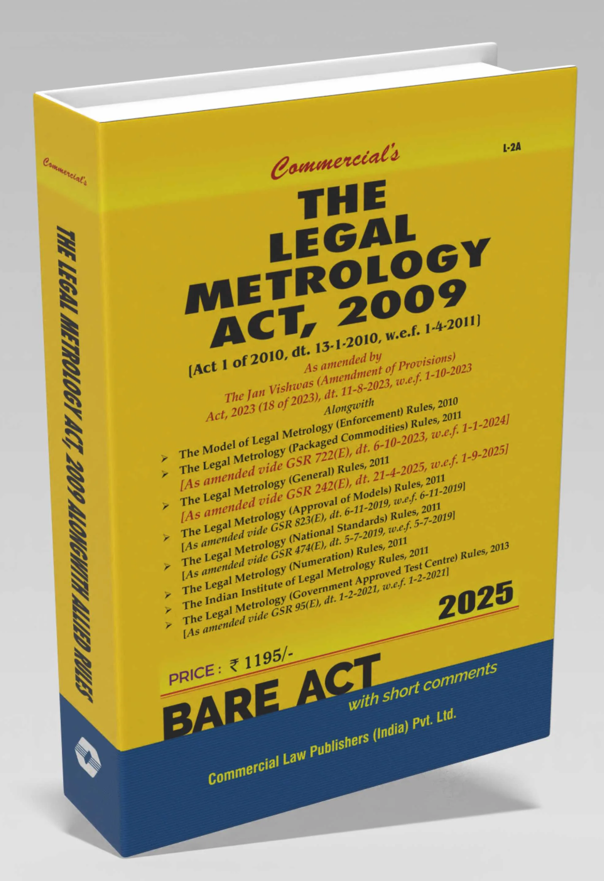 Legal Metrology Act, 2009 alongwith Rules