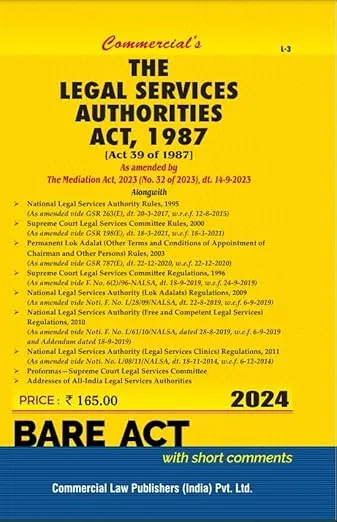 Legal Services Authorities Act, 1987 alongwith Rules, 1995