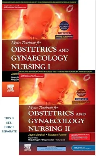 Myles Textbook for Obstetrics and Gynaecology Nursing I and II (2 Vol) (SAE) -1st Edition