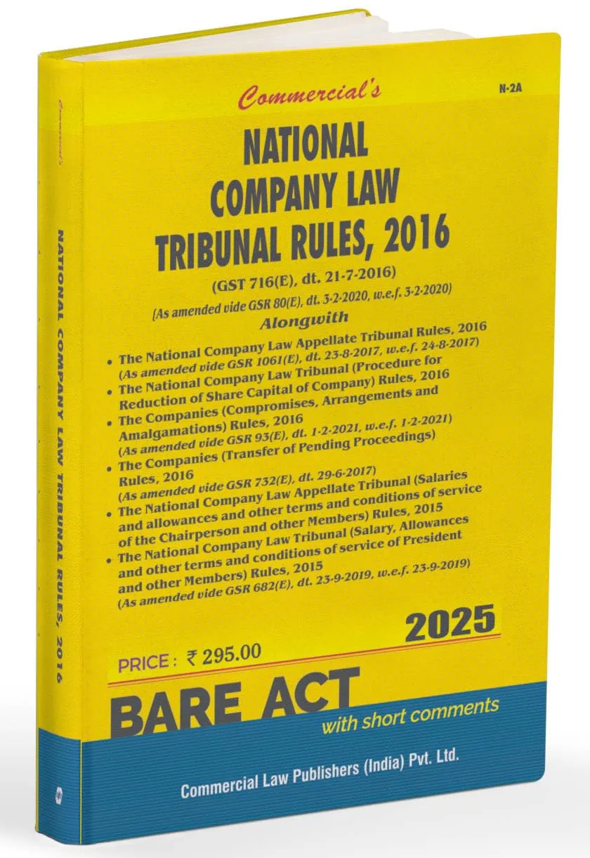 National Company Law Tribunal Rules, 2016 alongwith allied Rules