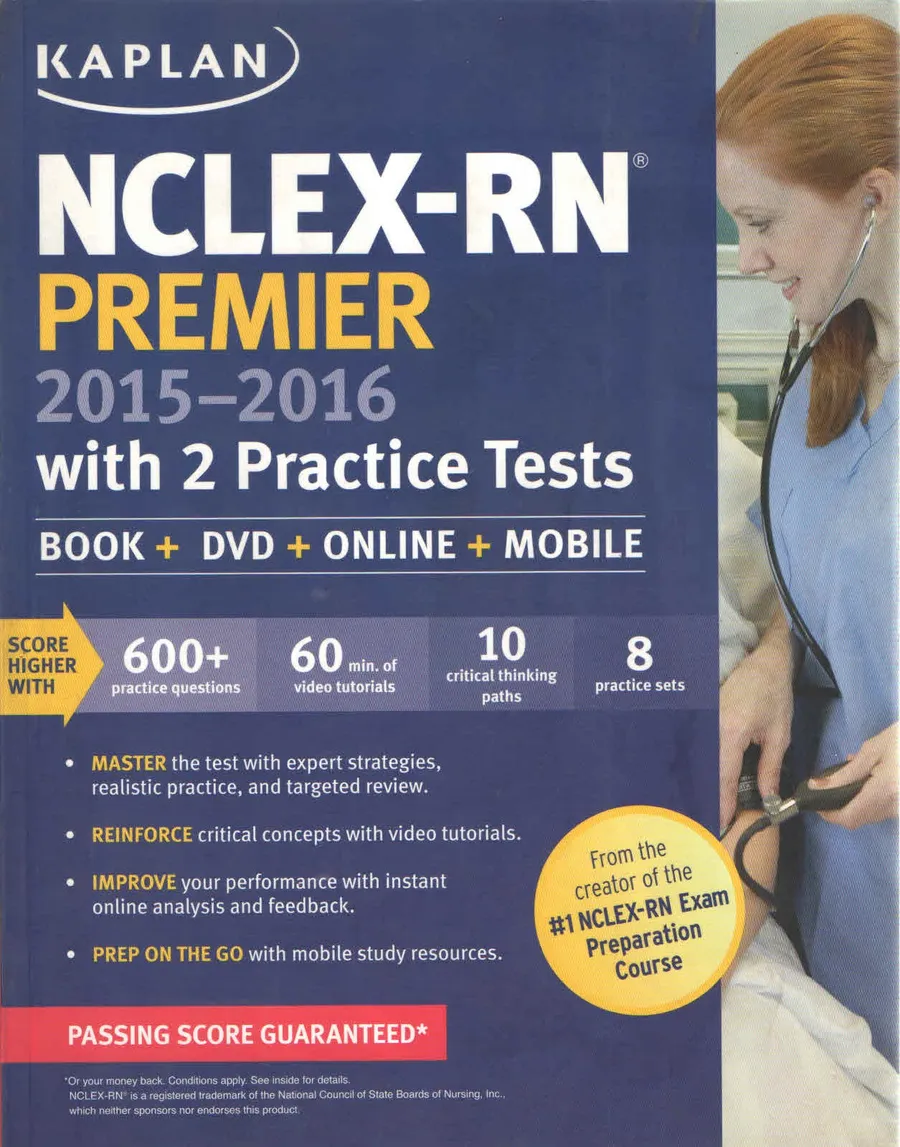 Nclex-Rn Premier 2015-2016 With 2 Practice Tests With Dvd-Rom | Paperback