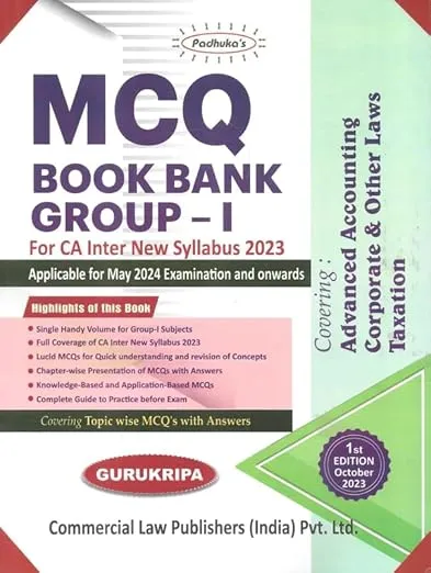 MCQ Book Bank Group-I 1st Edition