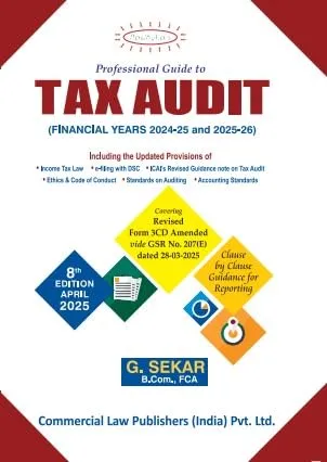 PROFESSIONAL GUIDE TO TAX AUDIT 8th Edition