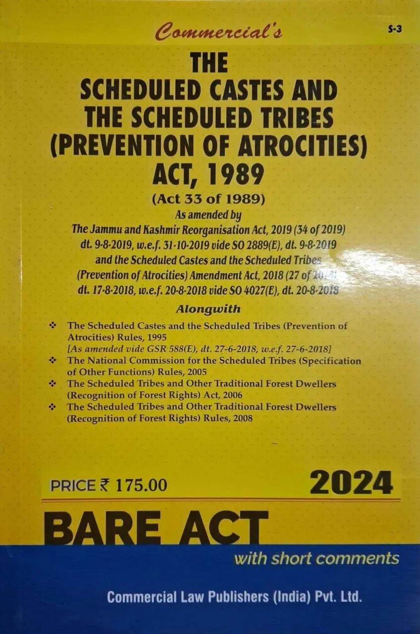 SC/ST (Prevention of Atrocities) Act, 1989 with Rules