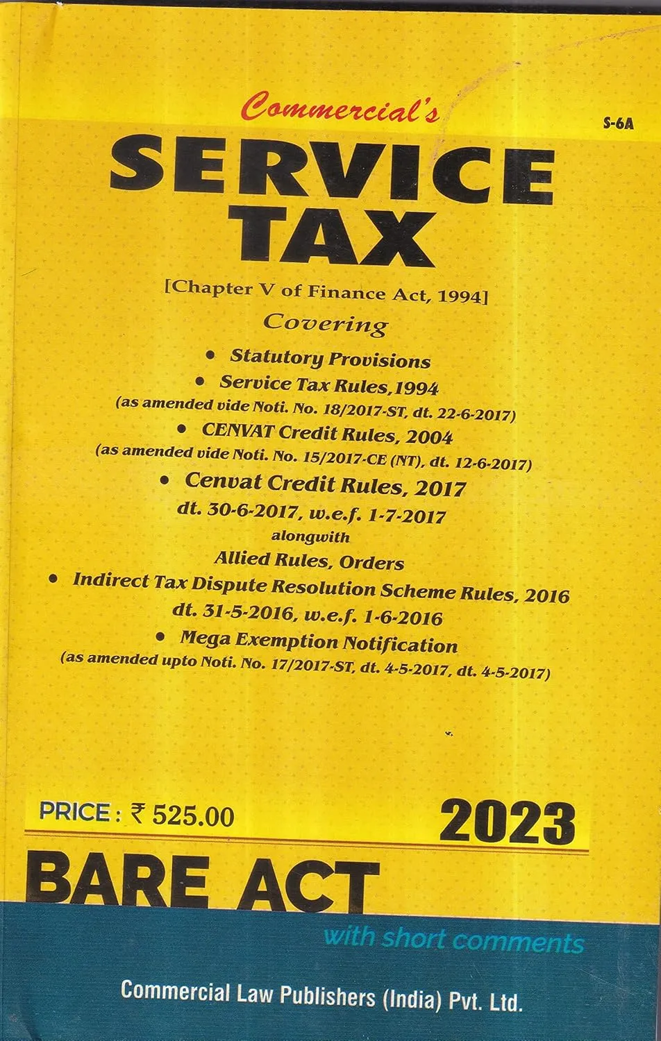 Service Tax with Rules and Allied Rules