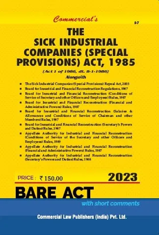 Sick Industrial Companies (Special Provisions) Act, 1985 with Rules