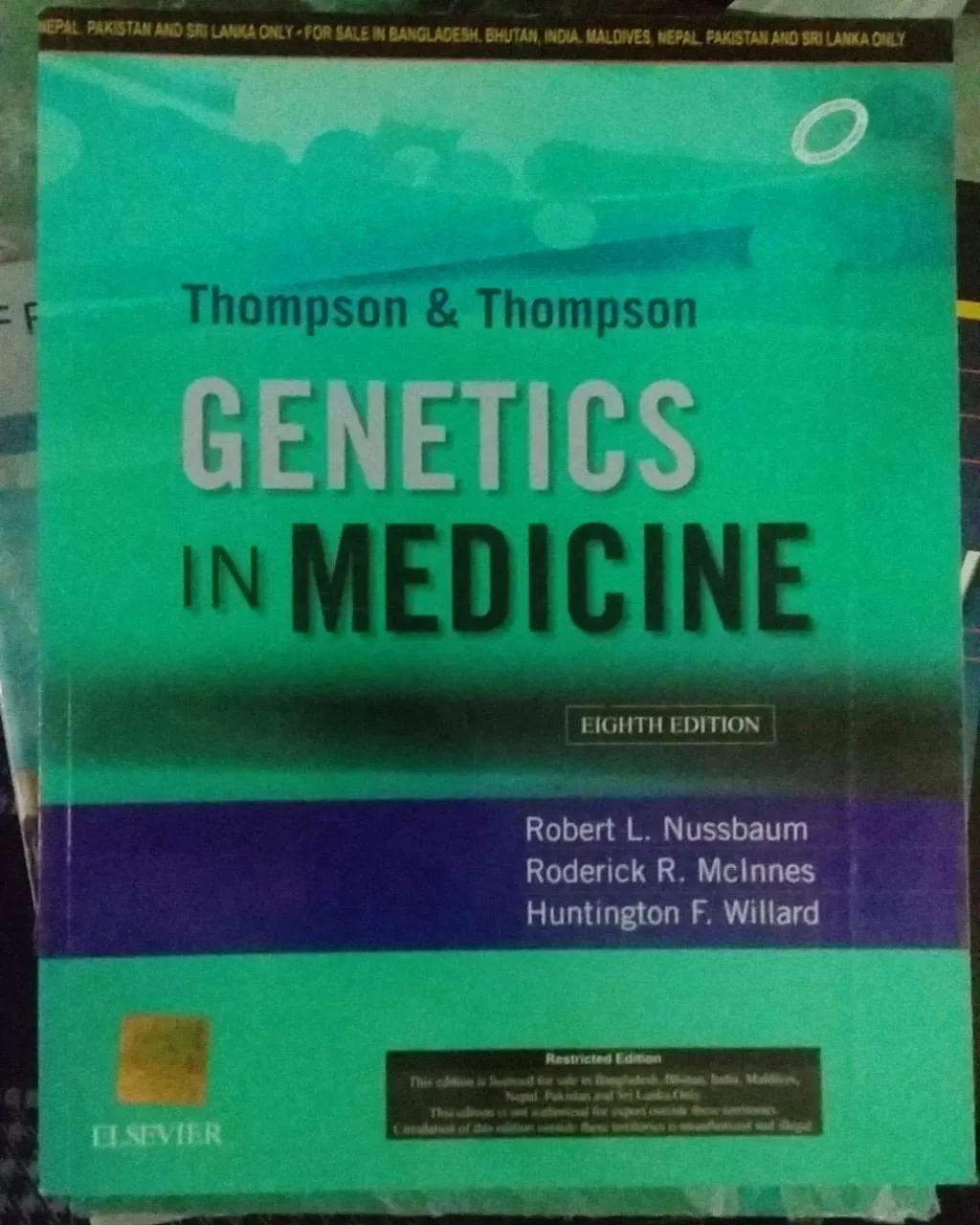 Thompson & Thompson Genetics in Medicine - 8th Edition