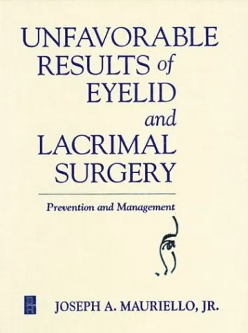Unfavorable Results of Eyelid and Lacrimal Surgery  Prevention and Management