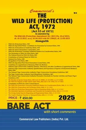 Wild Life (Protection) Act, 1972 alongwith Allied Rules The Wild Life (Protection) Amendment Act, 2022