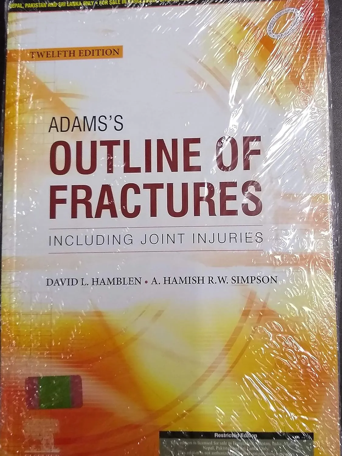 Adams's Outline of Fractures - 12ED