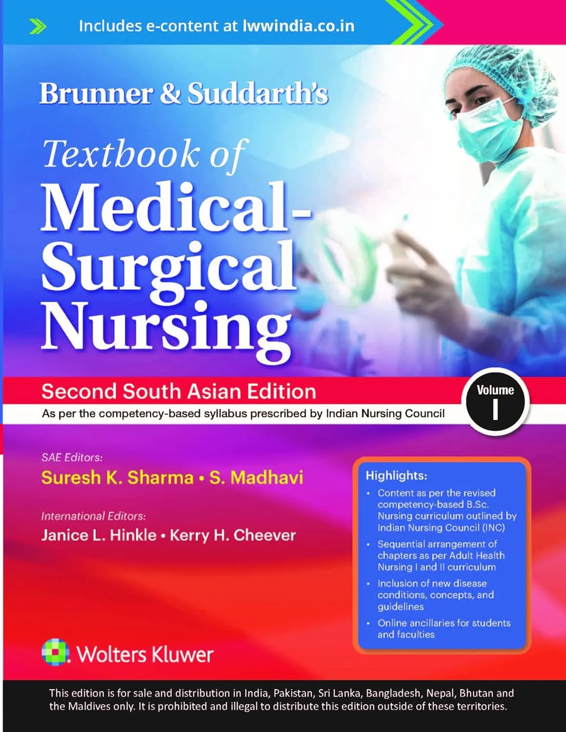 Brunner & Suddarth’s Textbook of Medical-Surgical Nursing (2-Vol Set) -2nd SAE