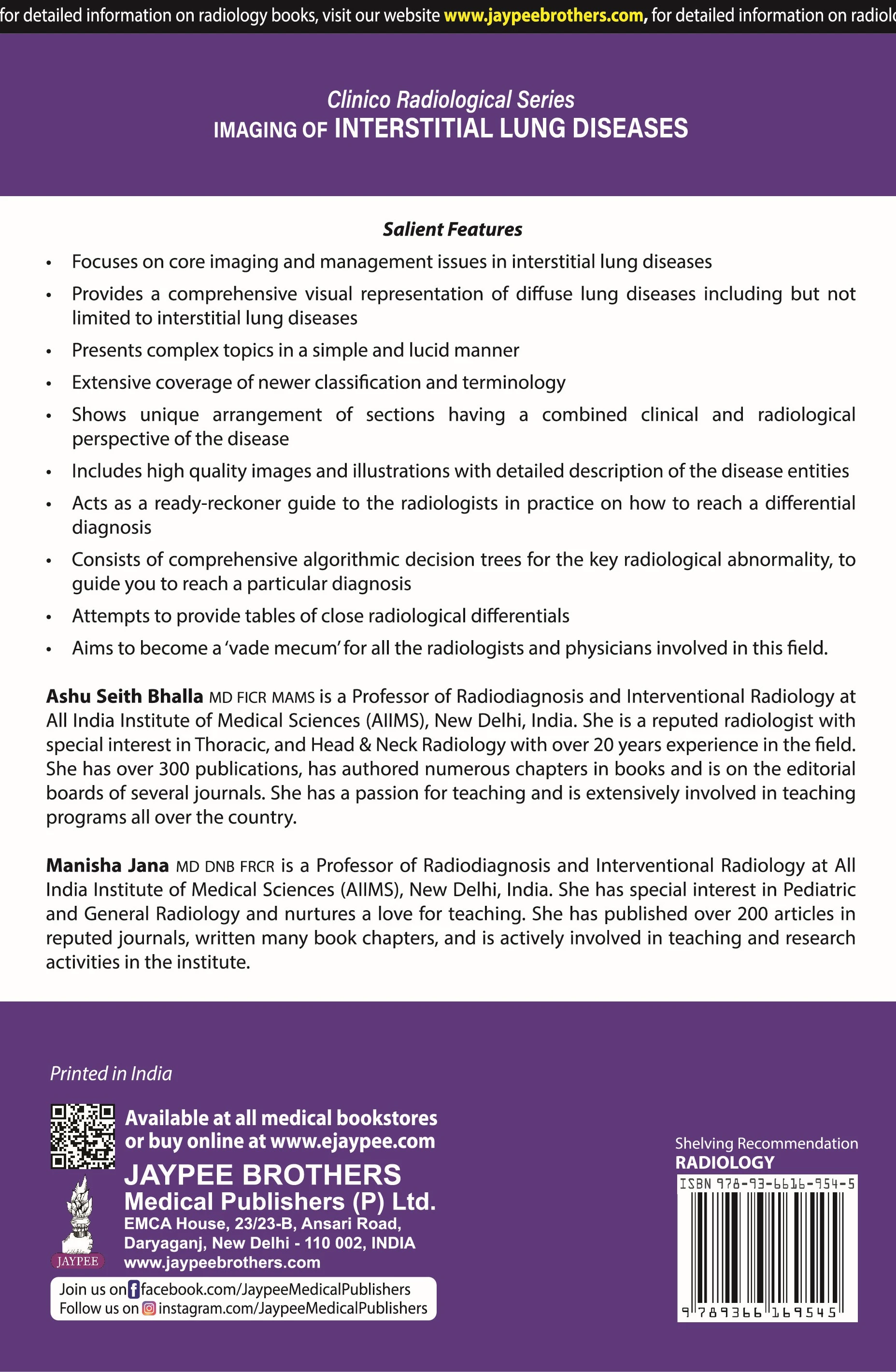 Clinico Radiological Series | Imaging of Interstitial Lung Diseases | 2nd Edition | 2025