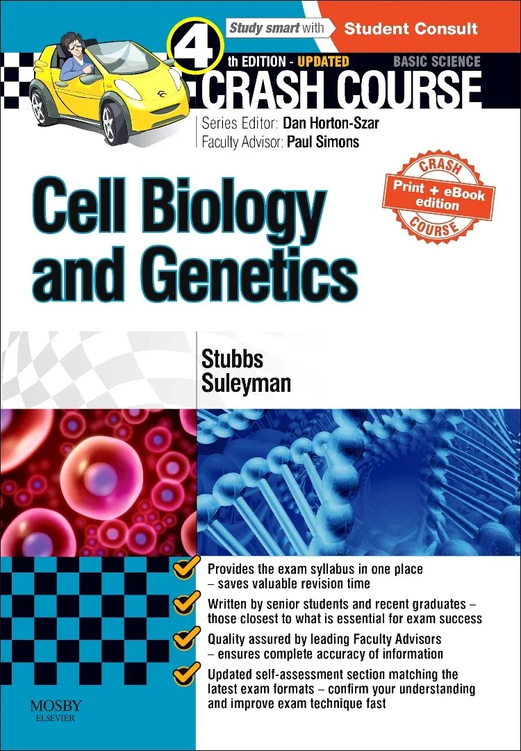 Crash Course - Cell Biology and Genetics Updated Print  eBook edition - 4E
