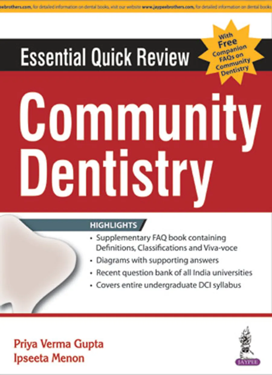 Essential Quick Review | Community Dentistry (with FREE companion FAQs on Community Dentisty)
