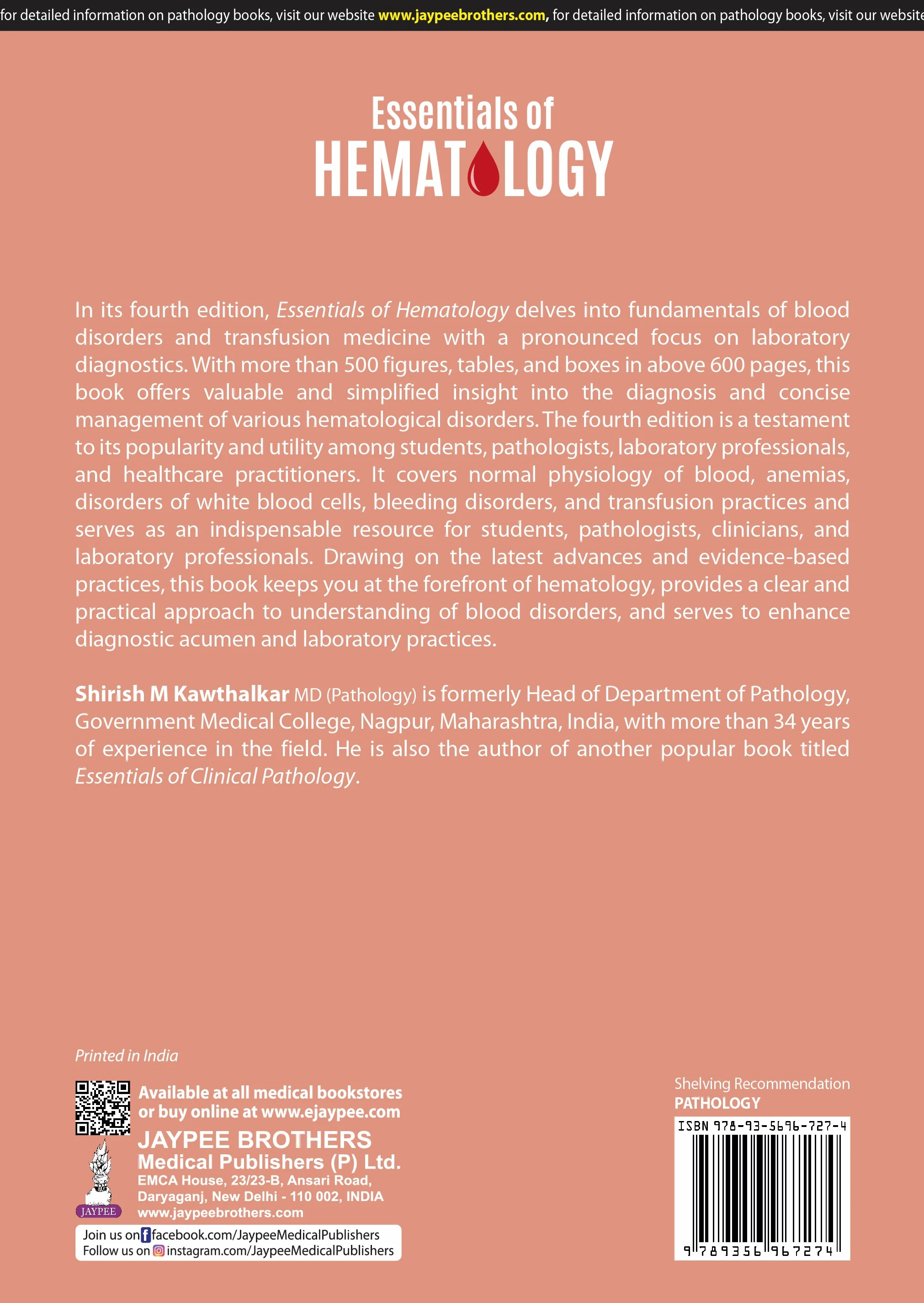 Essentials of Hematology | 4th Edition