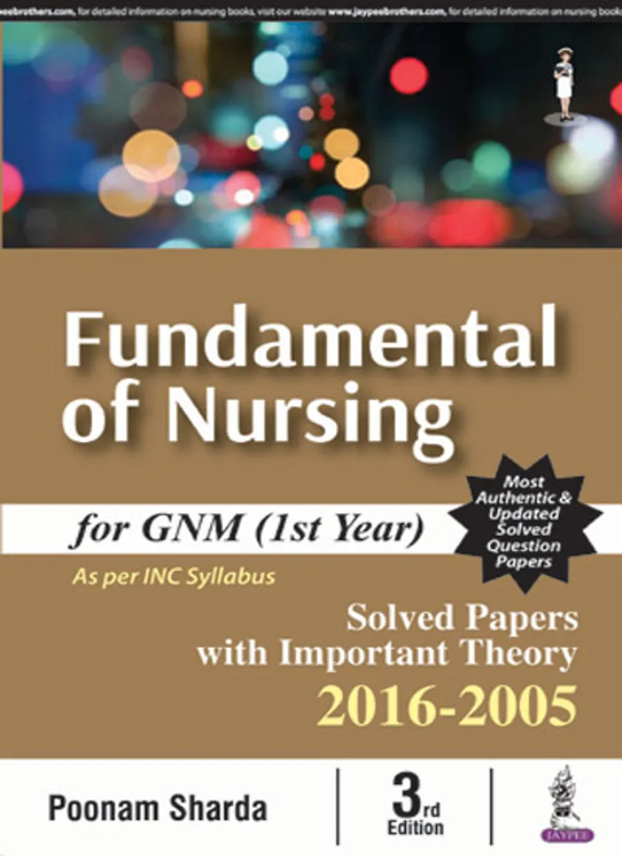 Fundamental of Nursing for GNM (1st Year)