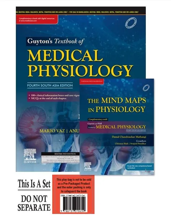 Guyton & Hall Textbook of Medical Physiology - 4th SAE & The Mindmaps in Physiology -1E -Set