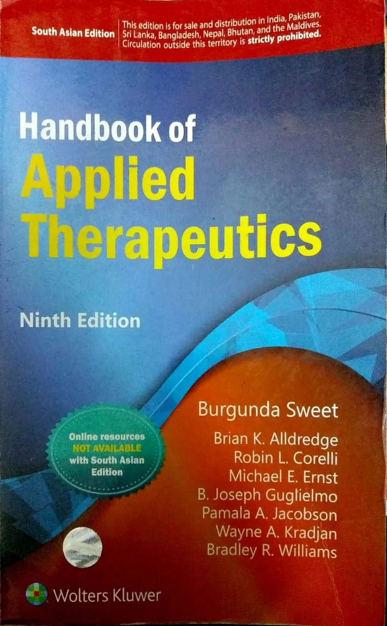 Handbook Of Applied Therapeutics - 9E